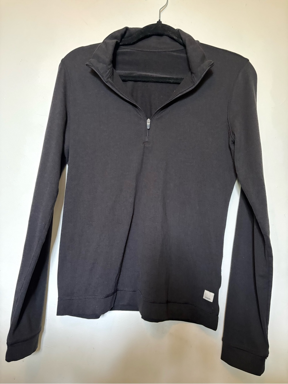 Vuori Black Half-Zip Turtleneck Pullover